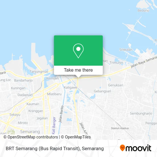 BRT Semarang (Bus Rapid Transit) map