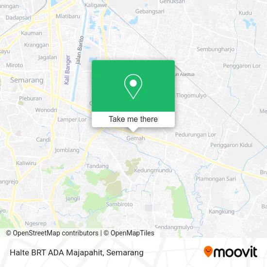 Halte BRT ADA Majapahit map