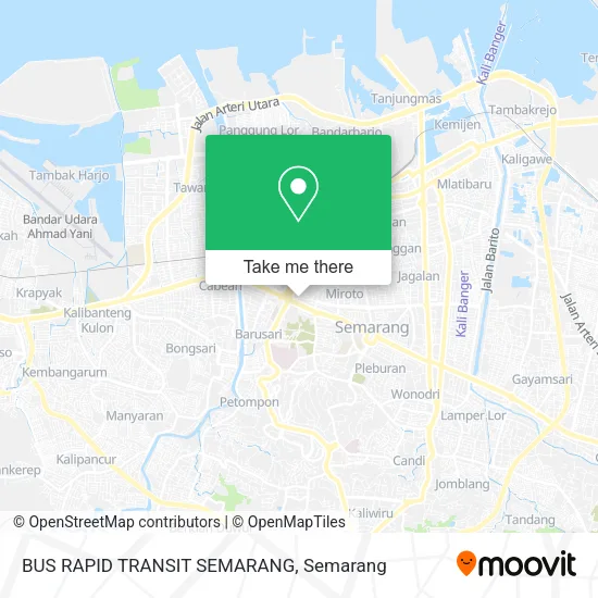 BUS RAPID TRANSIT SEMARANG map