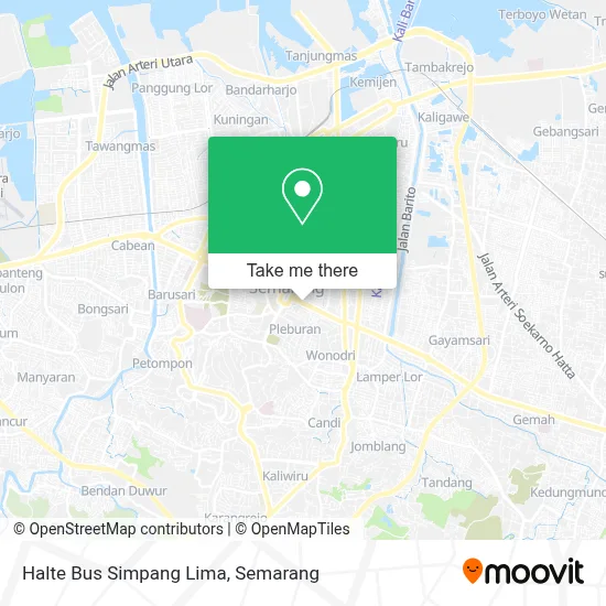 Halte Bus Simpang Lima map