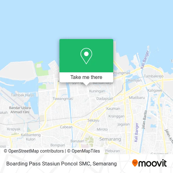 Boarding Pass Stasiun Poncol SMC map