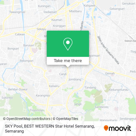 SKY Pool, BEST WESTERN Star Hotel Semarang map