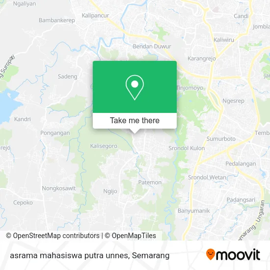 asrama mahasiswa putra unnes map