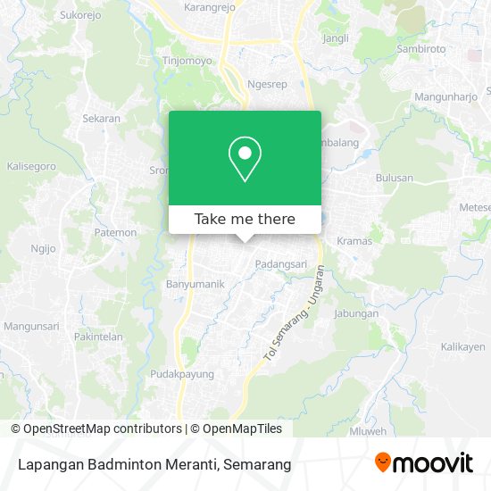 Lapangan Badminton Meranti map