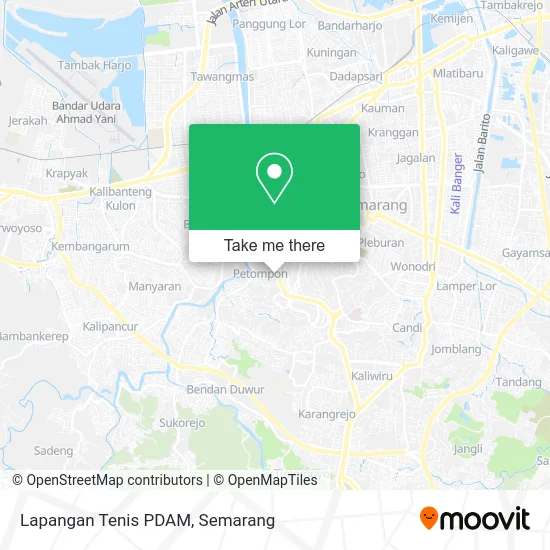 Lapangan Tenis PDAM map