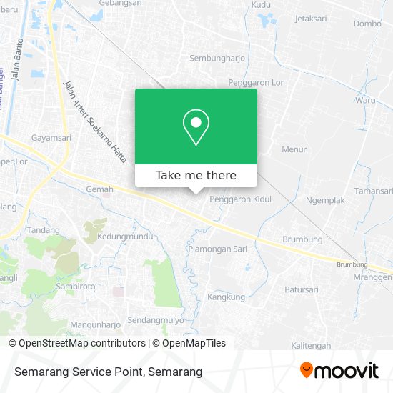Semarang Service Point map