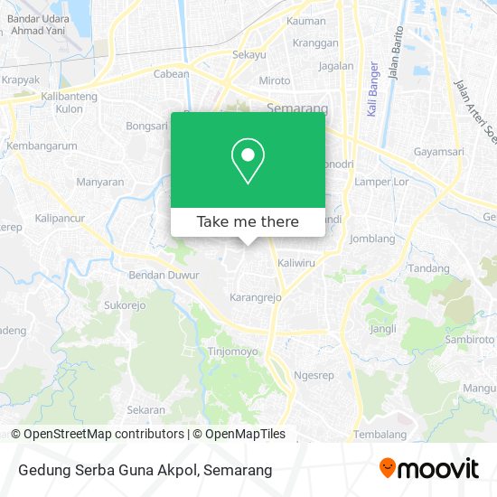 Gedung Serba Guna Akpol map