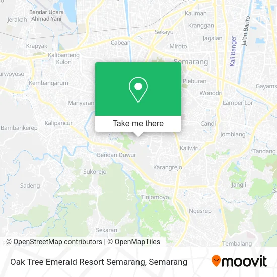 Oak Tree Emerald Resort Semarang map