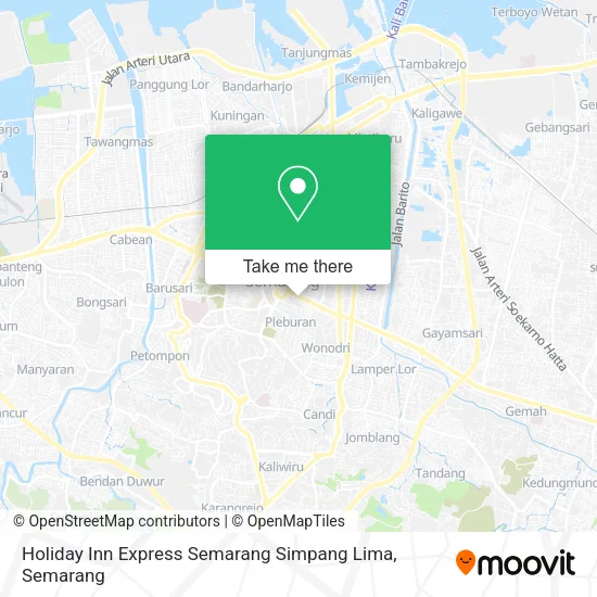 Holiday Inn Express Semarang Simpang Lima map
