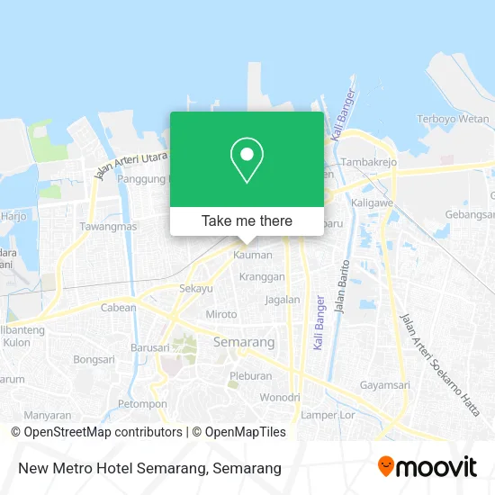 New Metro Hotel Semarang map