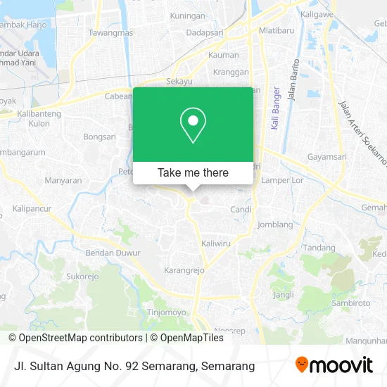 Jl. Sultan Agung No. 92 Semarang map