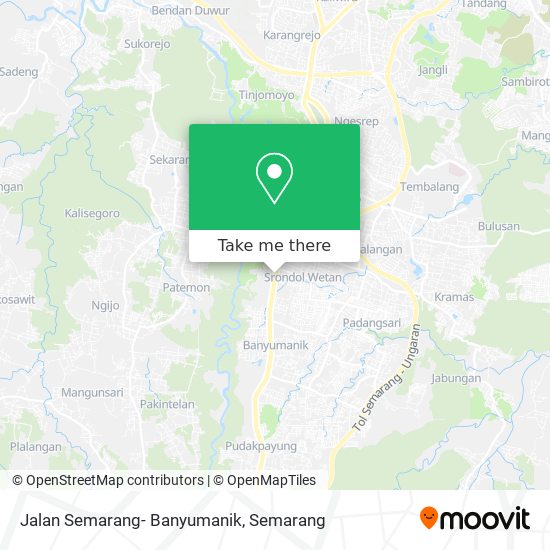 Jalan Semarang- Banyumanik map