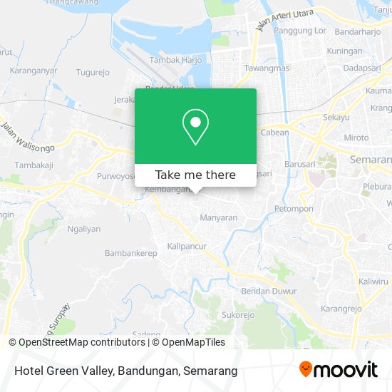 Hotel Green Valley, Bandungan map