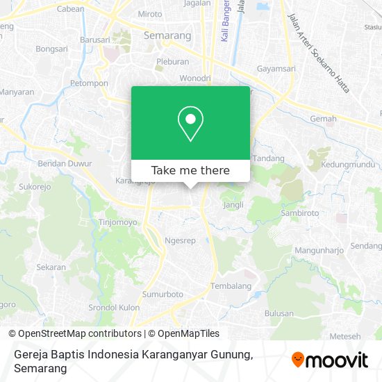 Gereja Baptis Indonesia Karanganyar Gunung map