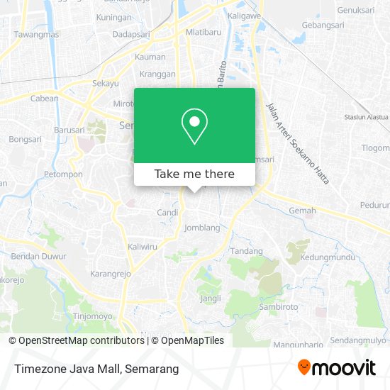 Timezone Java Mall map