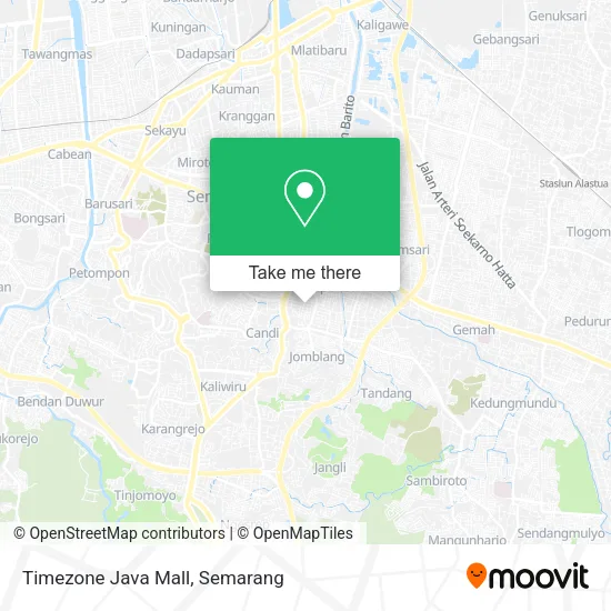 Timezone Java Mall map