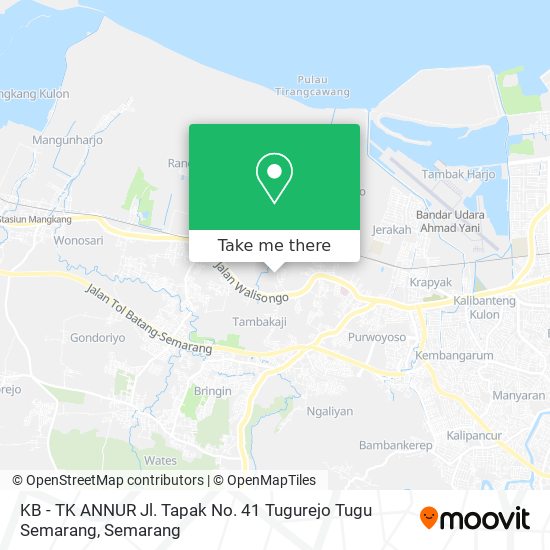KB - TK ANNUR Jl. Tapak No. 41 Tugurejo Tugu Semarang map