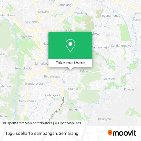 Tugu soeharto sampangan map