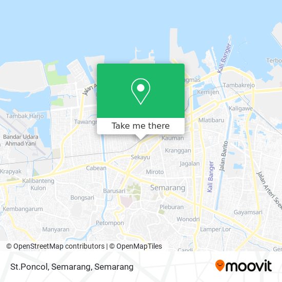 St.Poncol, Semarang map