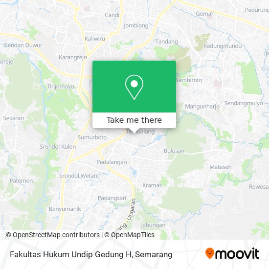 Fakultas Hukum Undip Gedung H map