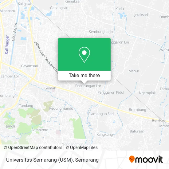 Universitas Semarang (USM) map