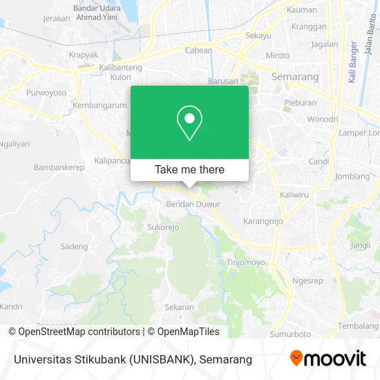 Universitas Stikubank (UNISBANK) map