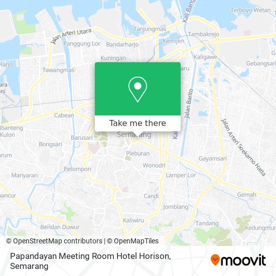 Papandayan Meeting Room Hotel Horison map