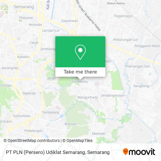 PT PLN (Persero) Udiklat Semarang map