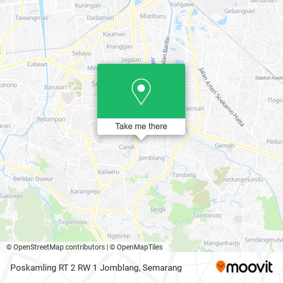 Poskamling RT 2 RW 1 Jomblang map