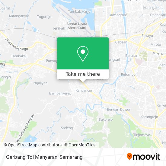 Gerbang Tol Manyaran map