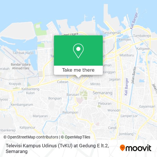 Televisi Kampus Udinus (TvKU) at Gedung E lt.2 map