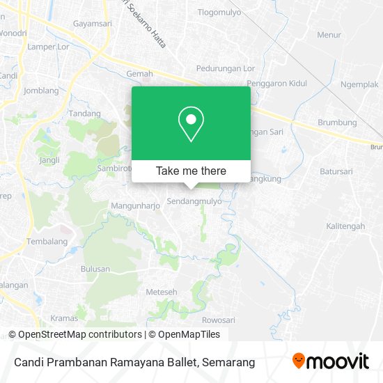 Candi Prambanan Ramayana Ballet map