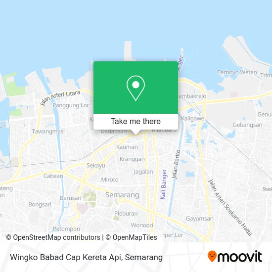 Wingko Babad Cap Kereta Api map