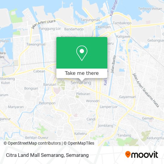 Citra Land Mall Semarang map