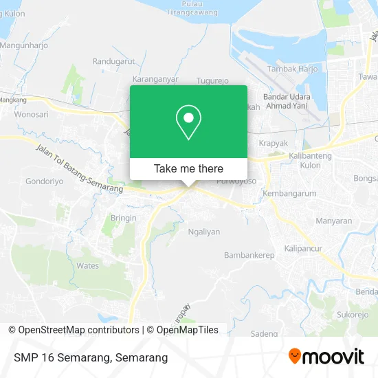 SMP 16 Semarang map
