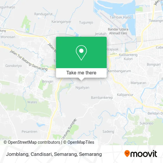 Jomblang, Candisari, Semarang map