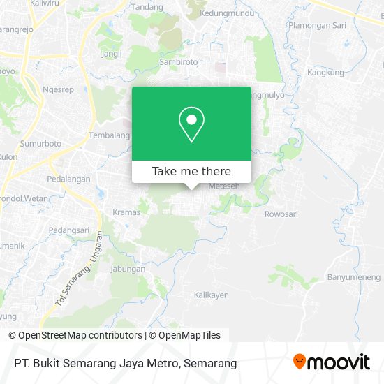 PT. Bukit Semarang Jaya Metro map