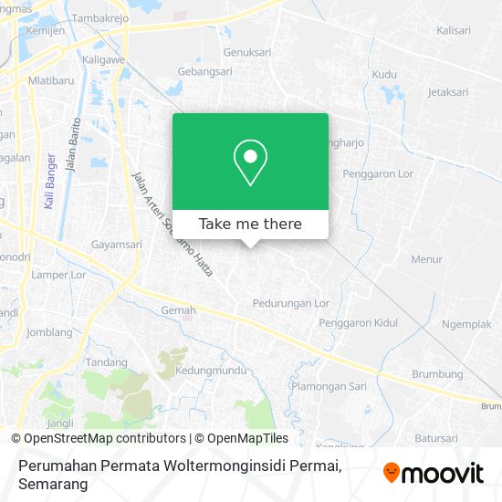 Perumahan Permata Woltermonginsidi Permai map