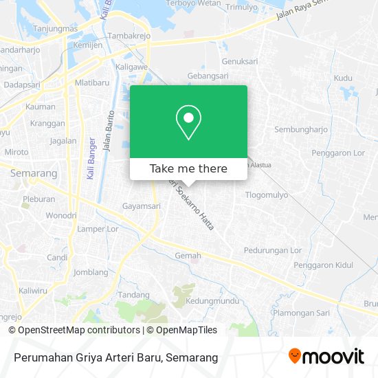 Perumahan Griya Arteri Baru map