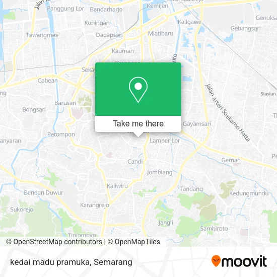 kedai madu pramuka map