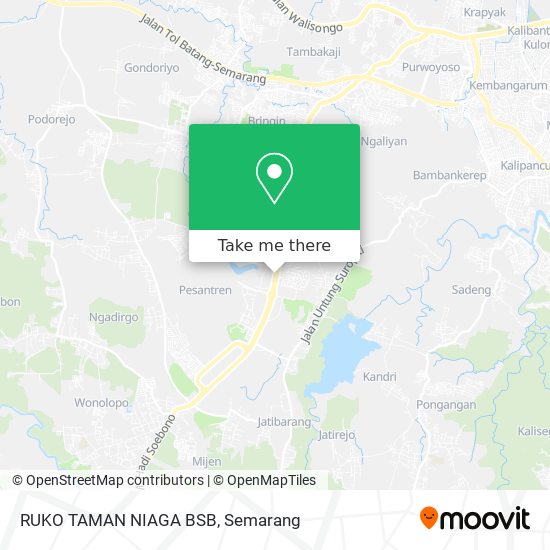 RUKO TAMAN NIAGA BSB map