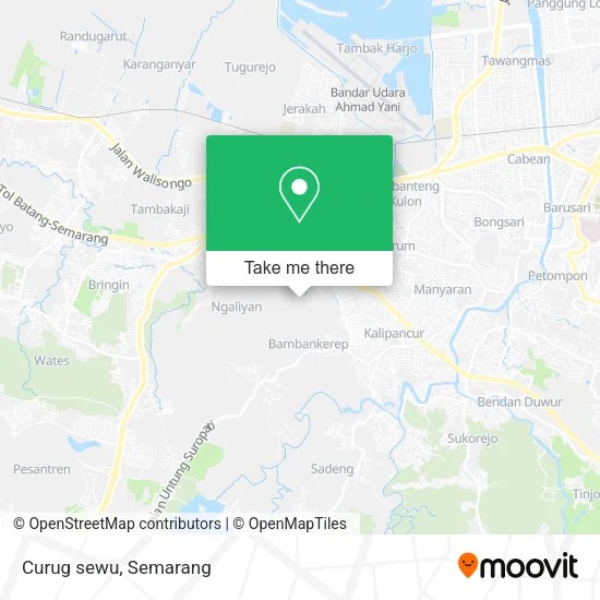 Curug sewu map