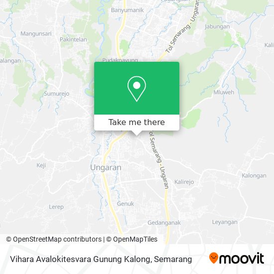 Vihara Avalokitesvara Gunung Kalong map