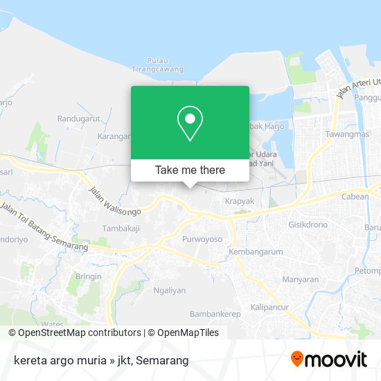 kereta argo muria » jkt map