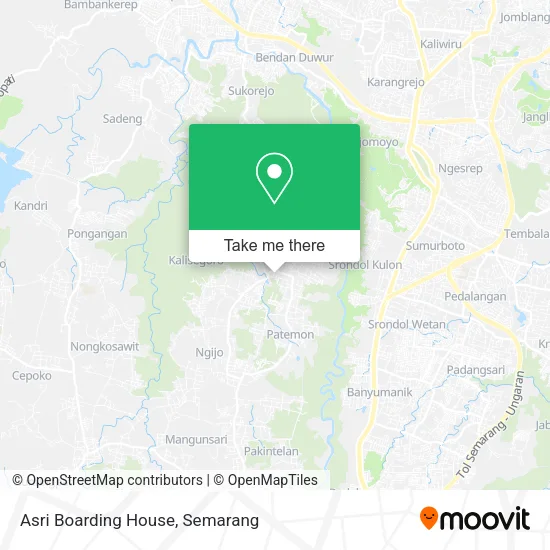 Asri Boarding House map