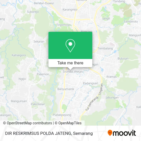 DIR RESKRIMSUS POLDA JATENG map