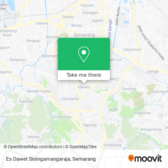Es Dawet Sisingamangaraja map