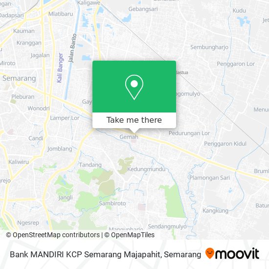 Bank MANDIRI KCP Semarang Majapahit map