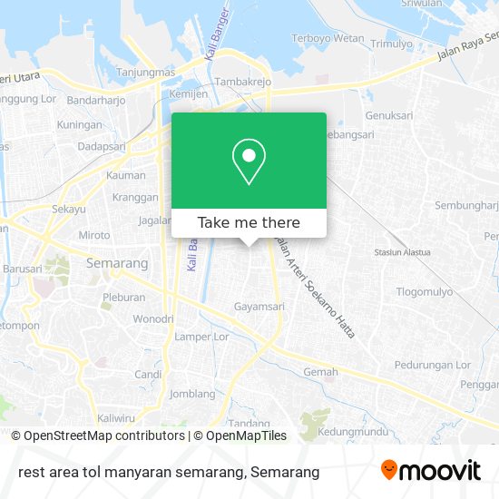 rest area tol manyaran semarang map