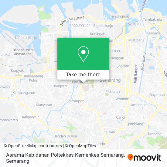 Asrama Kebidanan Poltekkes Kemenkes Semarang map